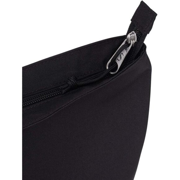 Unisex Black Durable Daily Tote with Spacious Main, Front Drop Pocket, Padded Bo - Picture 4 of 7